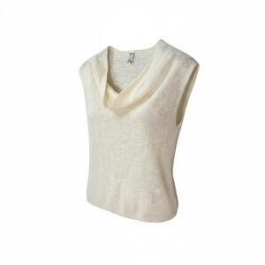 Intimately Free People Womens Cashmere Cowl Neck Top S Ivory Layering Neutral